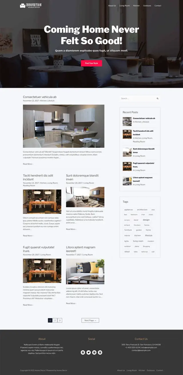 Website Sample Blog