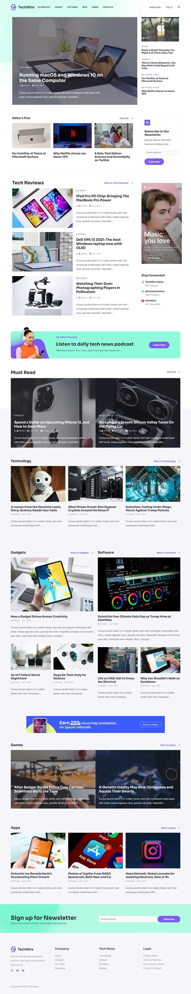 Website Sample Portal Berita