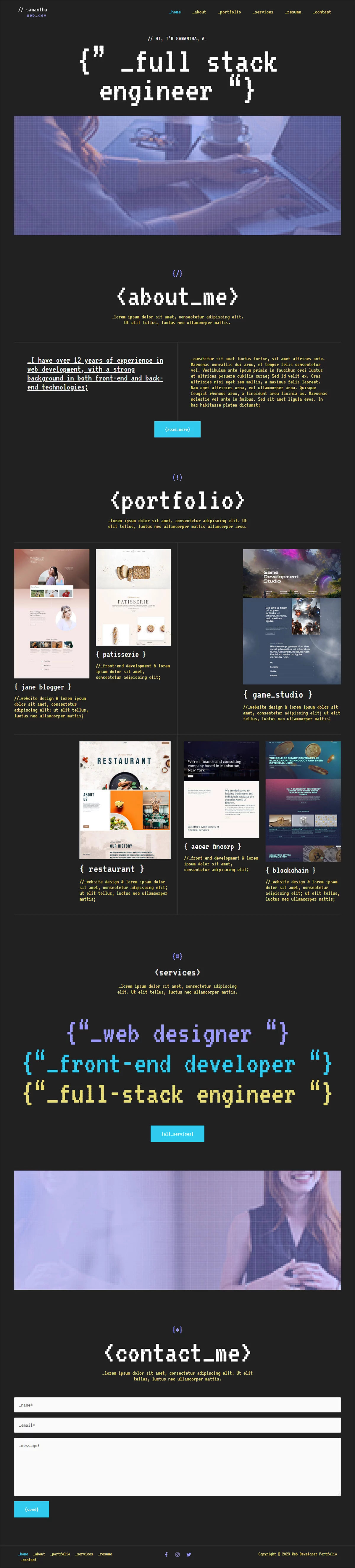 Web Developer Portfolio